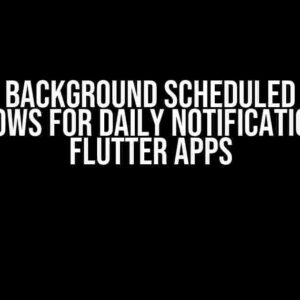 Running Background Scheduled Tasks in Windows for Daily Notifications in Flutter Apps